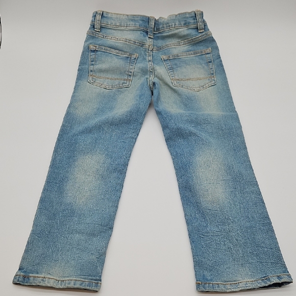 Cat & Jack Kid's Faded Blue Straight Jeans Adjustable Waist Size 6 - Picture 6 of 7